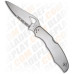 Нож складной Spyderco Byrd Cara Cara 2, стальная рукоять, полусеррейтор