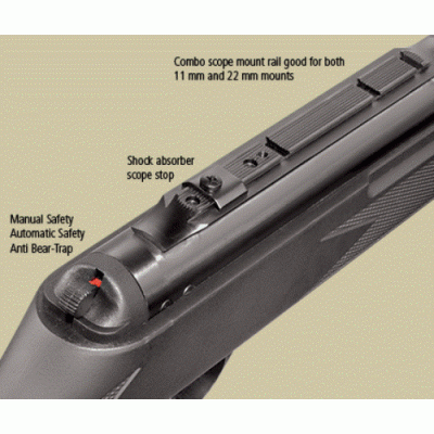 Пневматическая винтовка Hatsan 125 SAS, Quattro trigger