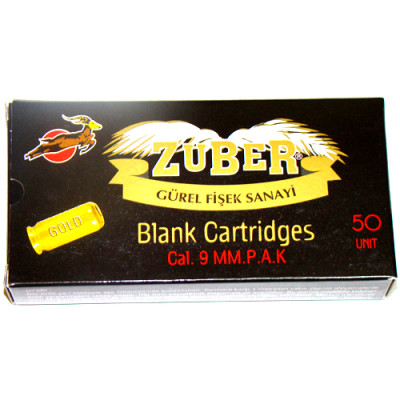 Патрон холостой 9 mm Zuber (Турция)