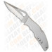 Нож складной Spyderco Byrd Flight, стальная рукоять, полусеррейтор