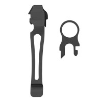 Клипса сменная и кольцо для подвешивания для Leatherman Surge, Charge, Wave, чёрная